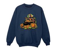 Disney Boy's Evil Queen Villains Halloween Sweatshirt in Navy | Size: 7-8 Years Disney Navy 7-8 Years
