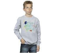 Disney Boy's Finding Dory Ocean Of Adventure Sweatshirt in Grey | Size: 12-13 Years Disney Grey 12-13 Years