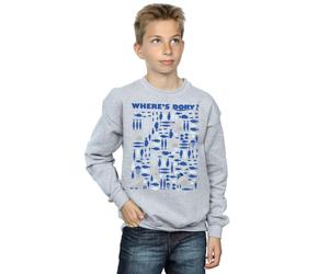 Disney Boy's Finding Dory Where´s Dory? Sweatshirt in Grey | Size: 5-6 Years Disney Grey 5-6 Years