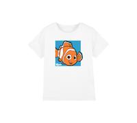 Disney Boy's Finding Nemo & Nemo Bubbles Kids T-Shirt in White | Size: 3-4 Years Disney White 3-4 Years