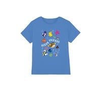Disney Boy's Finding Nemo Ocean Friends Kids T-Shirt in Blue | Size: 7-8 Years Disney Blue 7-8 Years