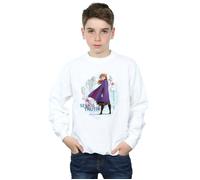 Disney Boy's Frozen 2 Anna Seek The Truth Sweatshirt in White | Size: 5-6 Years Disney White 5-6 Years