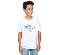 Disney Boy's Frozen 2 Believe In The Journey Silhouette T-Shirt in White | Size: 7-8 Years Disney White 7-8 Years