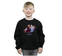 Disney Boy's Frozen 2 Elsa & Anna Nature Is Beautiful Sweatshirt in Black | Size: 3-4 Years Disney Black 3-4 Years