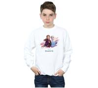 Disney Boy's Frozen 2 Elsa & Anna Nature Is Beautiful Sweatshirt in White | Size: 5-6 Years Disney White 5-6 Years