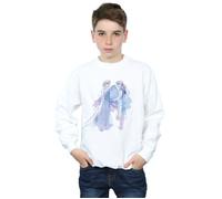 Disney Boy's Frozen 2 Elsa Anna Sisters Sketch Sweatshirt in White | Size: 12-13 Years Disney White 12-13 Years