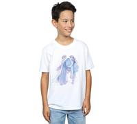 Disney Boy's Frozen 2 Elsa Anna Sisters Sketch T-Shirt in White | Size: 7-8 Years Disney White 7-8 Years