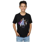 Disney Boy's Frozen 2 Group T-Shirt in Black | Size: 7-8 Years Disney Black 7-8 Years