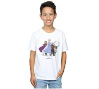 Disney Boy's Frozen 2 Group T-Shirt in White | Size: 3-4 Years Disney White 3-4 Years
