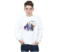 Disney Boy's Frozen 2 Lead With Courage Sweatshirt in White | Size: 12-13 Years Disney White 12-13 Years