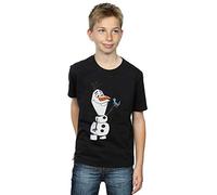 Disney Boys Frozen 2 Olaf and Salamander T-Shirt Black 5-6 Years