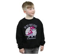 Disney Boy's Frozen 2 Salamander Bruni Element Sweatshirt in Black | Size: 12-13 Years Disney Black 12-13 Years
