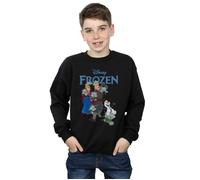 Disney Boy's Frozen Happy Trolls Sweatshirt in Black | Size: 9 Years Disney Black 9 Years