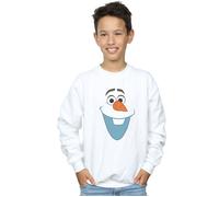 Disney Boy's Frozen Olaf Face Sweatshirt in White | Size: 3-4 Years Disney White 3-4 Years