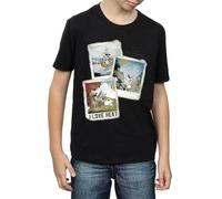 Disney Boys Frozen Olaf Polaroid T-Shirt 7-8 Years Black