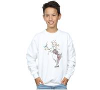 Disney Boy's Frozen Sven & Olaf Christmas Ornaments Sweatshirt in White | Size: 3-4 Years Disney White 3-4 Years