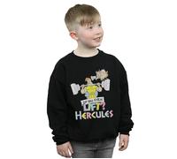 Disney Boy's Hercules Do You Even Lift? Sweatshirt in Black | Size: 5-6 Years Disney Black 5-6 Years