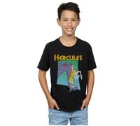Disney Boy's Hercules Hydra Fight T-Shirt in Black | Size: 7-8 Years Disney Black 7-8 Years