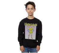 Disney Boy's Hercules Muscles Sweatshirt in Black | Size: 7-8 Years Disney Black 7-8 Years