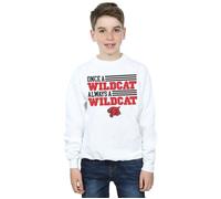 Disney Boy's High School Musical The Musical Once A Wildcat Sweatshirt in White | Size: 7-8 Years Disney White 7-8 Years