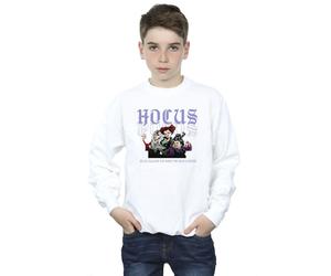 Disney Boy's Hocus Pocus Hallows Eve Sweatshirt in White | Size: 12-13 Years Disney White 12-13 Years