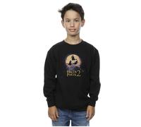 Disney Boy's Hocus Pocus Witches Flying Sweatshirt in Black | Size: 12-13 Years Disney Black 12-13 Years