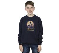 Disney Boy's Hocus Pocus Witches Flying Sweatshirt in Navy | Size: 12-13 Years Disney Navy 12-13 Years