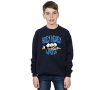 Disney Boy's Huey Dewey Louie Reading Sweatshirt in Navy | Size: 9 Years Disney Navy 9 Years