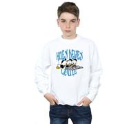 Disney Boy's Huey Dewey Louie Reading Sweatshirt in White | Size: 5-6 Years Disney White 5-6 Years