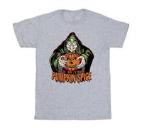 Disney Boy's I´ll Be Your Pumpkin Spice Evil Queen Villains T-Shirt in Grey | Size: 9 Years Disney Grey 9 Years