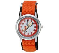 Disney Boy's Incredibles 2' Quartz Stainless Steel and Nylon Casual Watch, Color:Orange (Model: WDS000575)