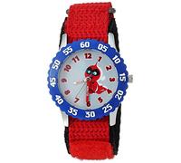 Disney Boy's Incredibles 2' Quartz Stainless Steel and Nylon Casual Watch, Color:red (Model: WDS000579)