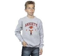 Disney Boys Inside Out 2 Anxiety Collegiate Sweatshirt Sport Grey 9-11 Years