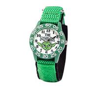 Disney Boys' Japanese Quartz Watch with Nylon Strap, Green, 16 (Model: WDS001072)