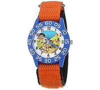 Disney Boys' Japanese Quartz Watch with Nylon Strap, Orange, 16 (Model: WDS000944)