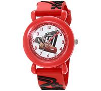 DISNEY Boys' Japanese Quartz Watch with Plastic Strap, Red, 16 (Model: WDS000324)