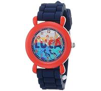 Disney Boys' Japanese Quartz Watch with Silicone Strap, Blue, 16 (Model: WDS000951)