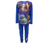Disney Boys Kids Star Wars Pyjamas Pjs Set Size UK 4-12 Years (4-5 Years) Blue