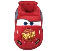 Disney Boy's Lightning McQueen Cars Plush Slippers, Red, 11-12 US Little Kid