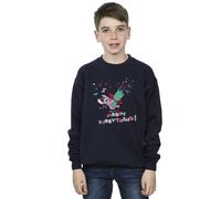 Disney Boy's Lilo & Stitch Angel Merry Everything Sweatshirt in Navy | Size: 3-4 Years Disney Navy 3-4 Years