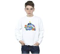 Disney Boy's Lilo & Stitch Birds Sweatshirt in White | Size: 7-8 Years Disney White 7-8 Years