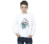 Disney Boys Lilo & Stitch Christmas Tree Sweatshirt White 7-8 Years