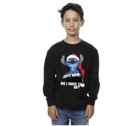 Disney Boy's Lilo & Stitch Just How Good Sweatshirt in Black | Size: 5-6 Years Disney Black 5-6 Years