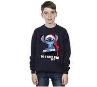 Disney Boy's Lilo & Stitch Just How Good Sweatshirt in Navy | Size: 12-13 Years Disney Navy 12-13 Years