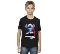 Disney Boy's Lilo & Stitch Just How Good T-Shirt in Black | Size: 7-8 Years Disney Black 7-8 Years