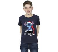 Disney Boy's Lilo & Stitch Just How Good T-Shirt in Navy | Size: 7-8 Years Disney Navy 7-8 Years