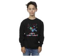 Disney Boy's Lilo & Stitch Merry Everything Sweatshirt in Black | Size: 3-4 Years Disney Black 3-4 Years