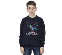 Disney Boy's Lilo & Stitch Merry Everything Sweatshirt in Navy | Size: 3-4 Years Disney Navy 3-4 Years