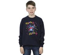 Disney Boy's Lilo & Stitch Merry Rainbow Sweatshirt in Navy | Size: 3-4 Years Disney Navy 3-4 Years
