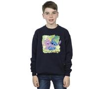Disney Boy's Lilo & Stitch St Patrick´s Day Clover Sweatshirt in Navy | Size: 3-4 Years Disney Navy 3-4 Years